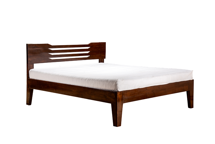 TR Teak Ãlvaro Queen Bed Non Storage